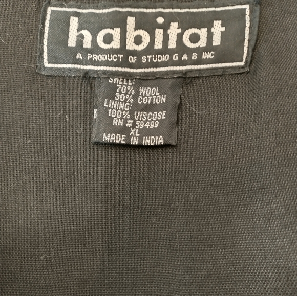 Habitat Plaid Patchwork Wool Vest, Womens Size XL, Layering, Gram core - Picture 4 of 7